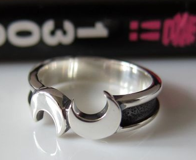 925 Sterling Silver Moon Ring